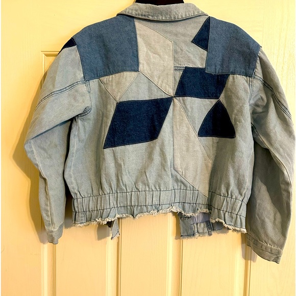 Women with Control Patchwork Denim Jacket by Renee Greenstein - Picture 2 of 6